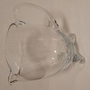 Beautiful Blown Glass Round Footed Pitcher